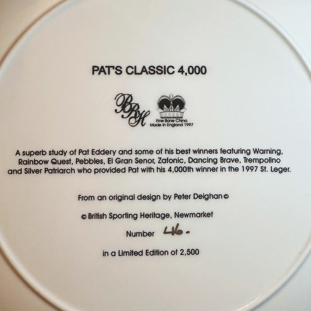 Pat's Classic 4000 Collectors Plate - Image 2